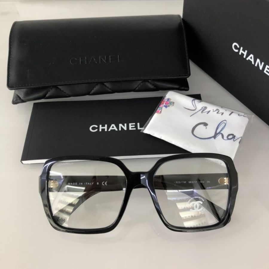 CHANEL✨方大框金LOGO鏡腿 100%防紫外線可配度數CH5408-5