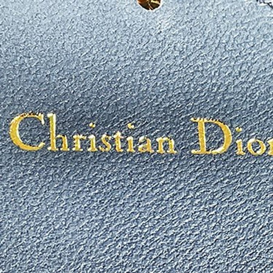 Christian Dior漸變藍色小羊皮LIDY DIOR 5*5 經典黛妃兩用包-6