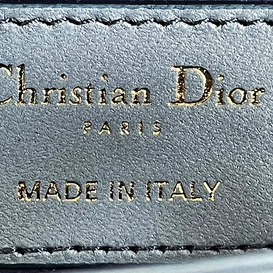 Christian Dior漸變藍色小羊皮LIDY DIOR 5*5 經典黛妃兩用包-7
