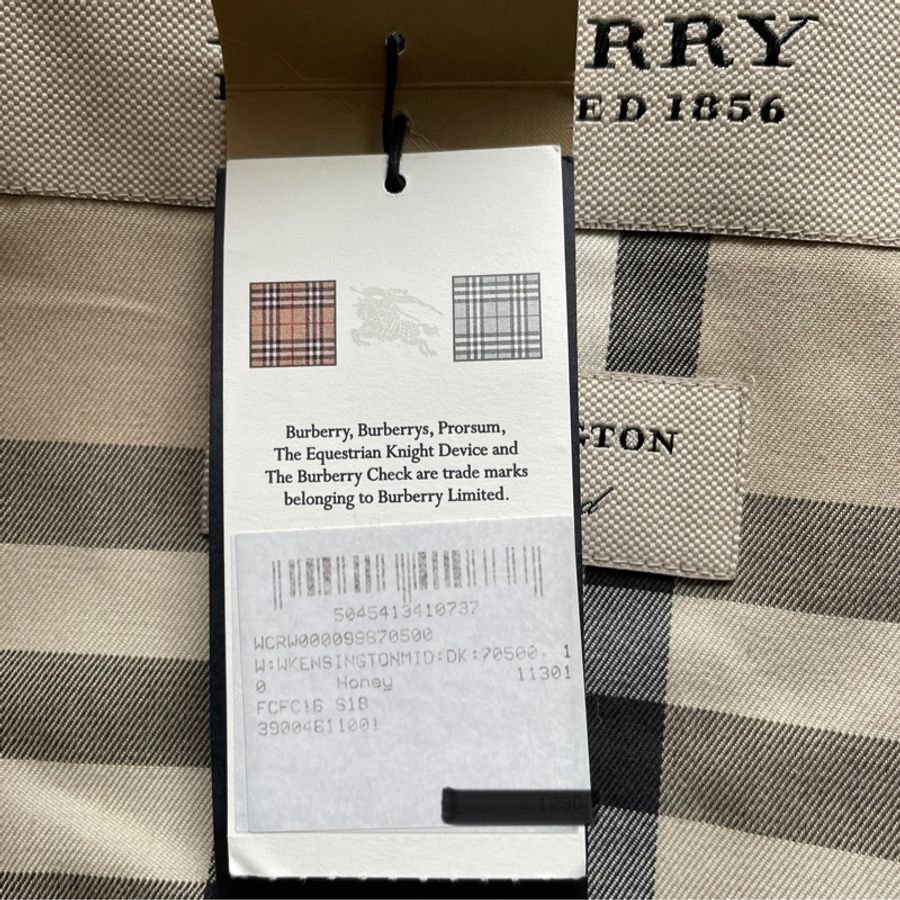 [全新未剪標 倫敦購證］Burberry經典款Kensington蜜金色風衣🧥穿上秒變女神-8