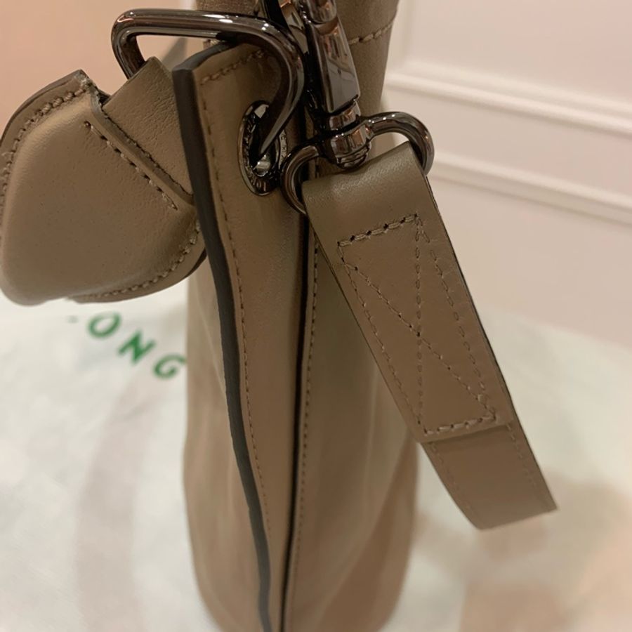 LONGCHAMP 3D系列牛皮壓印兩用水桶包-7