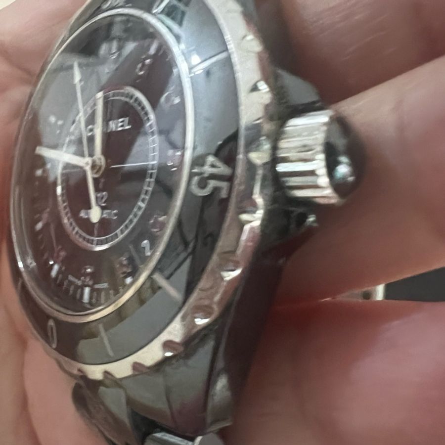 Chanel J12二手保証專櫃正品H1634紅寶石38mm自動錶,九成新-15