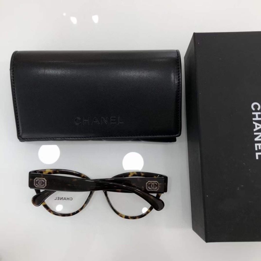 💋Chanel💋今年最好看的貓眼玳瑁色鏡框ch3436 可配度數-4