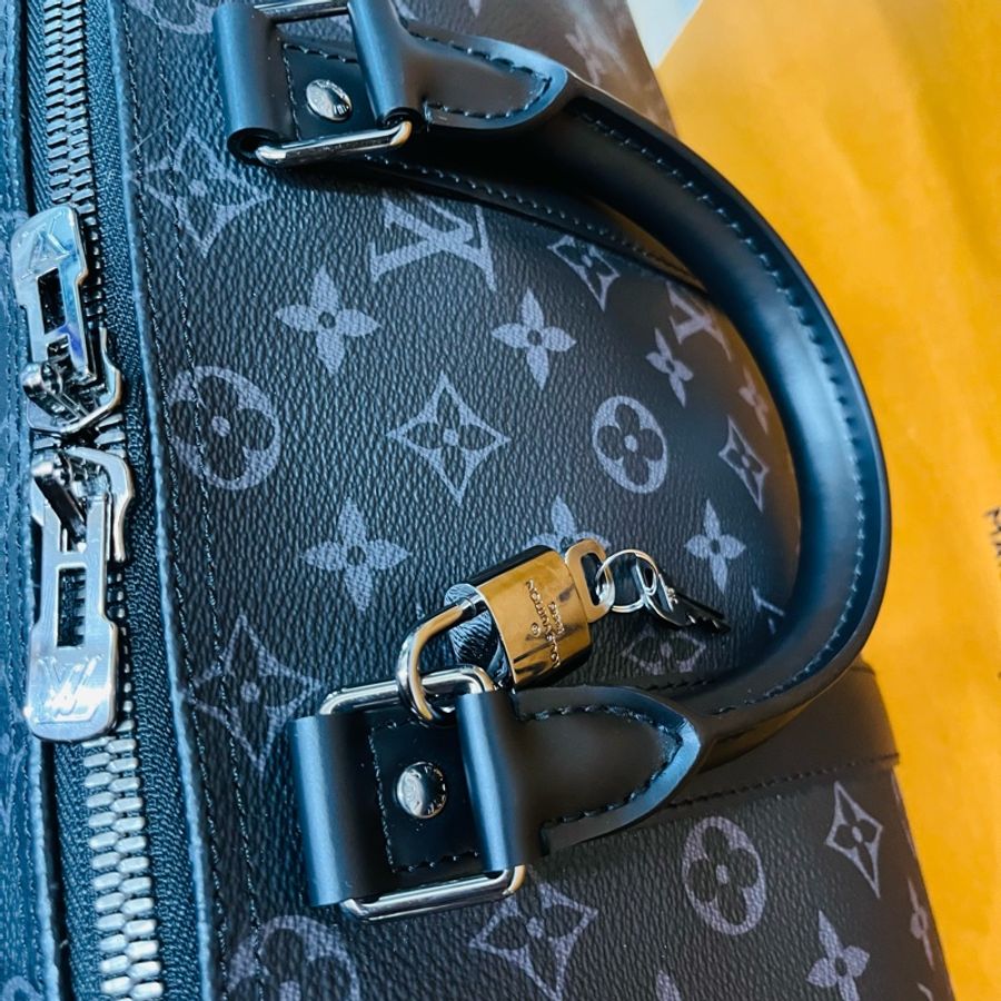 Louis Vuitton Keepall 45 旅行包 (M40569#新款晶片款)-8