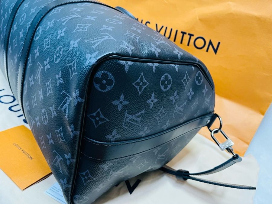 Louis Vuitton Keepall 45 旅行包 (M40569#新款晶片款)-11