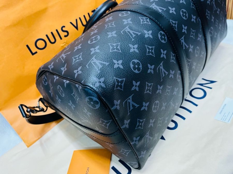 Louis Vuitton Keepall 45 旅行包 (M40569#新款晶片款)-12