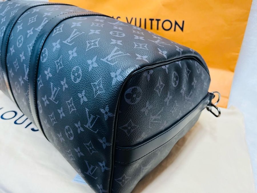 Louis Vuitton Keepall 45 旅行包 (M40569#新款晶片款)-13
