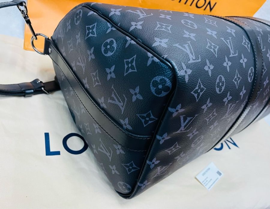Louis Vuitton Keepall 45 旅行包 (M40569#新款晶片款)-14