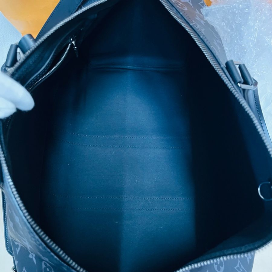 Louis Vuitton Keepall 45 旅行包 (M40569#新款晶片款)-17