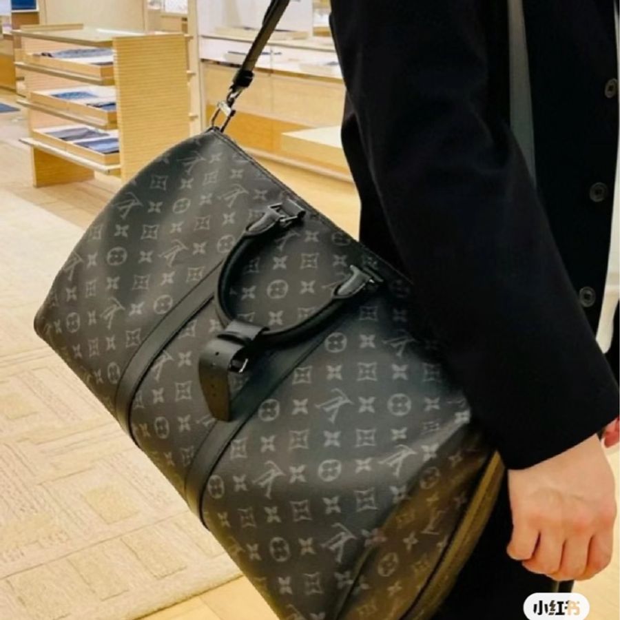 Louis Vuitton Keepall 45 旅行包 (M40569#新款晶片款)-29