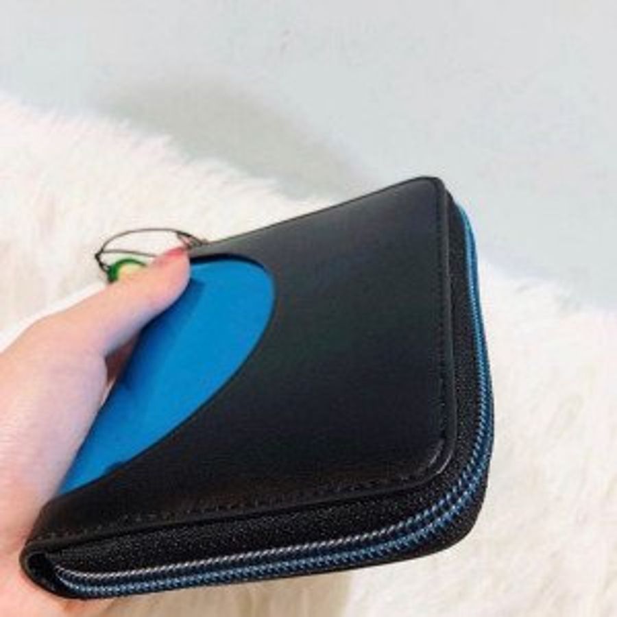 Kenzo 錢包 Short Wallet Black x Blue-1