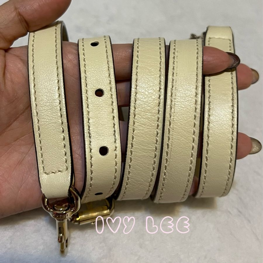 GUCCI 古馳(已售出)449654 經典Guccissima 壓紋 手提/斜背 兩用貝殼包 經典白色 二手精品-12