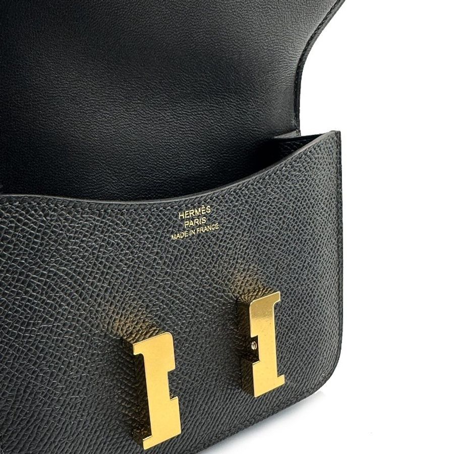 HERMES Constace slim - 黑金-2