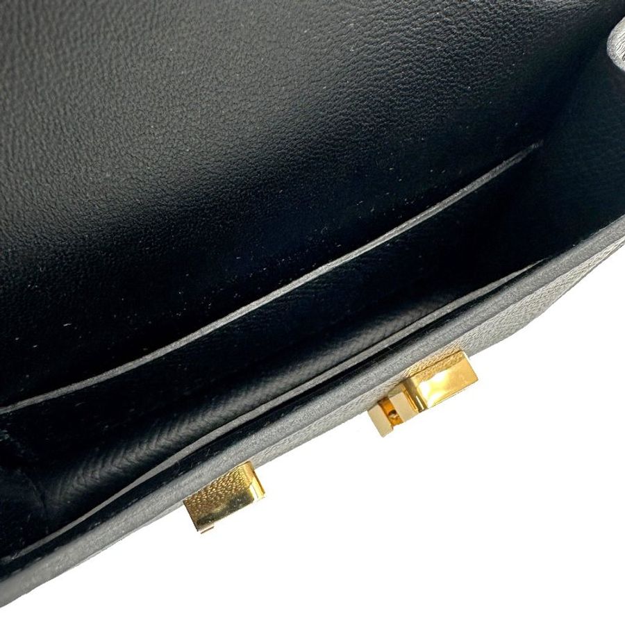 HERMES Constace slim - 黑金-3