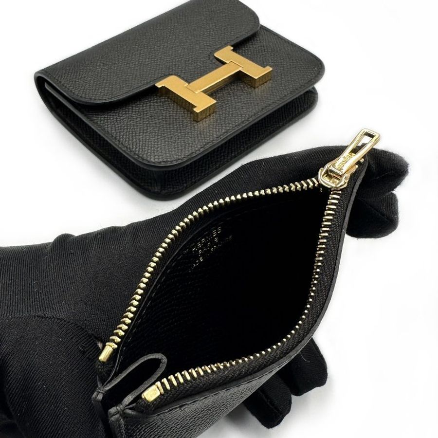 HERMES Constace slim - 黑金-5