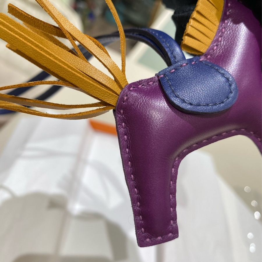 Hermes 小馬 紫色Rodeo PM Charm-32