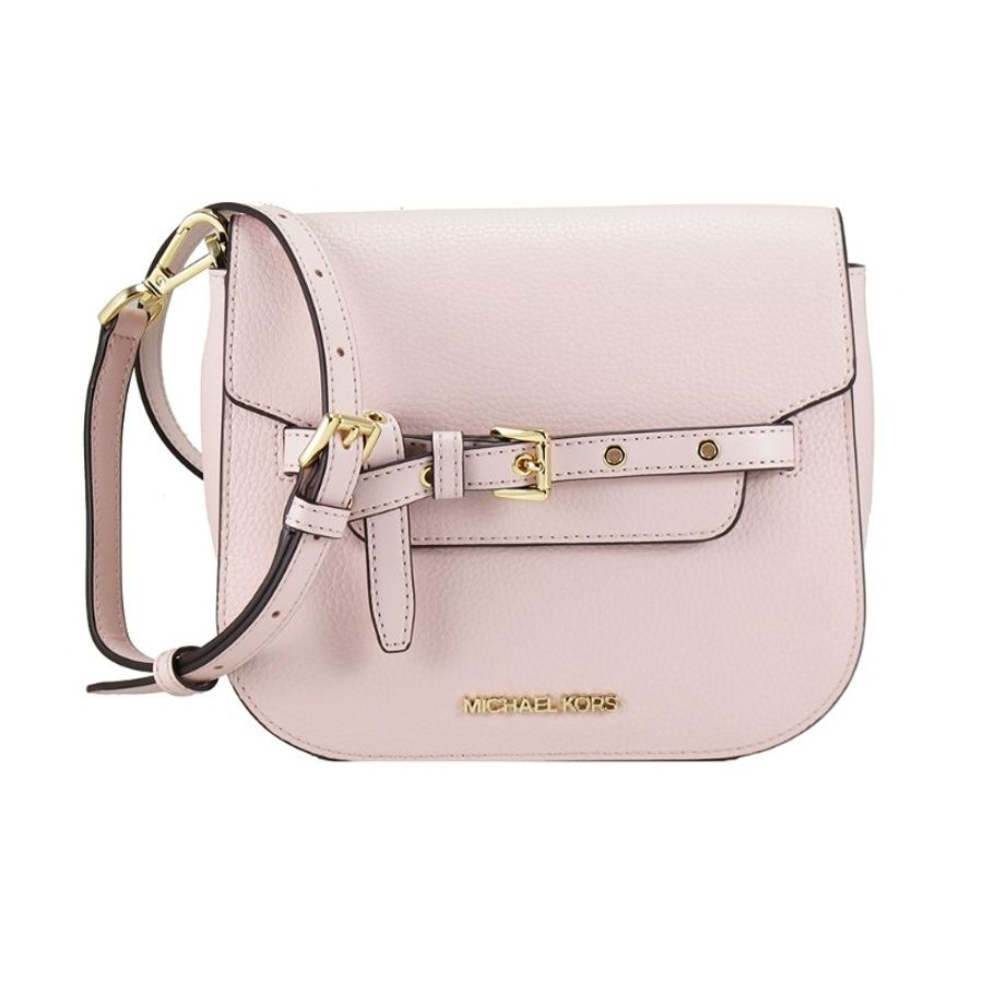 Michael Kors EMILIA-美型綁帶斜背包(粉)-0