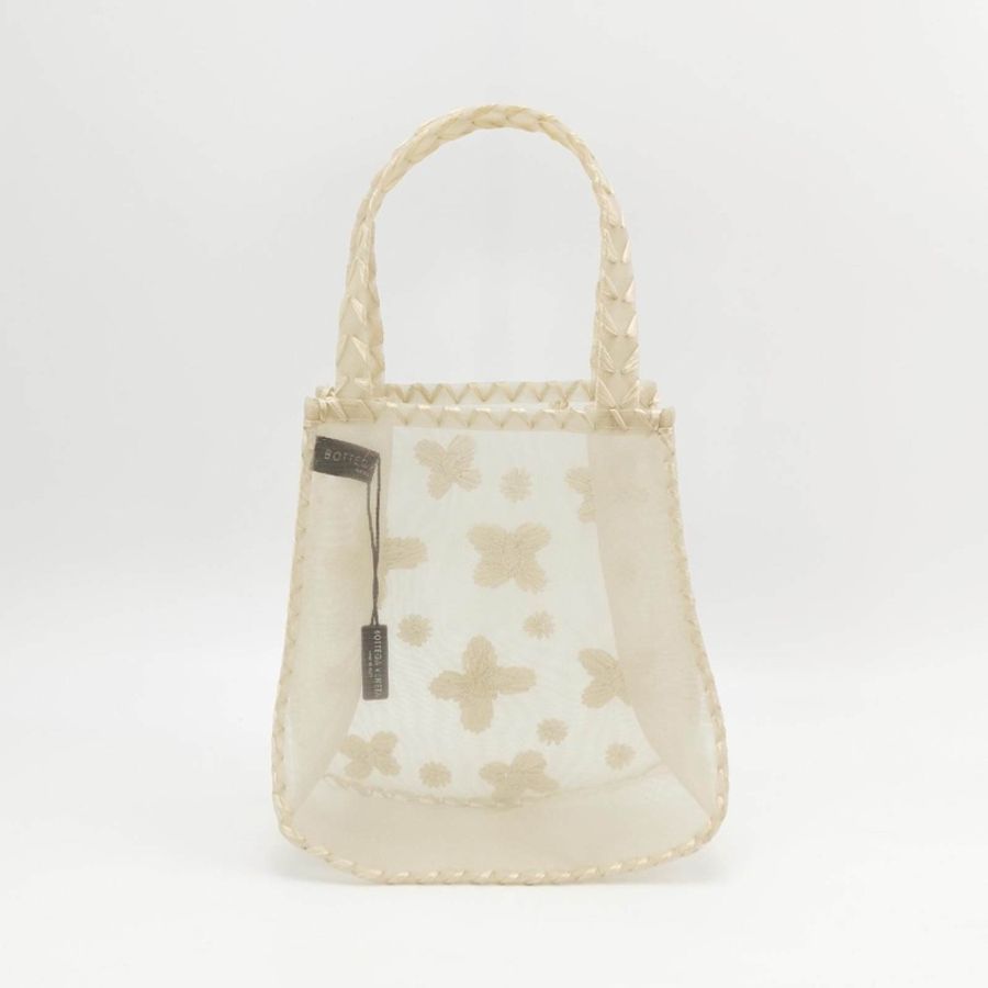 Bottega Veneta 拼接編織蝴蝶圖案手提包-3