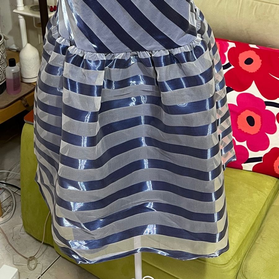 Emporio Armani 露背烏干紗小禮服42號-8
