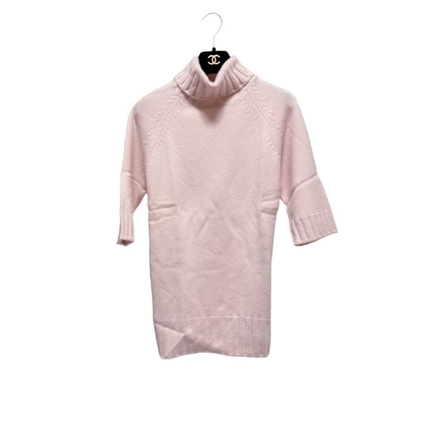 🍒CELINE 五分袖樽領羊毛上衣 size:L / 2F231120-5-0