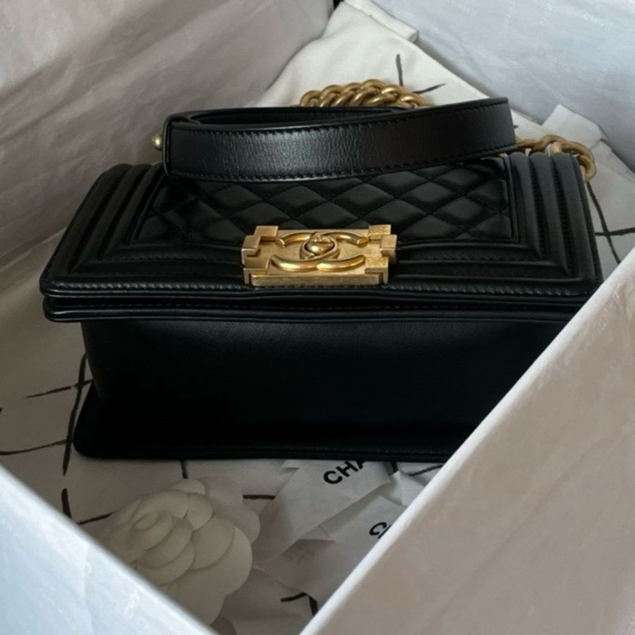 Chanel 牛皮Leboy 20cm-5