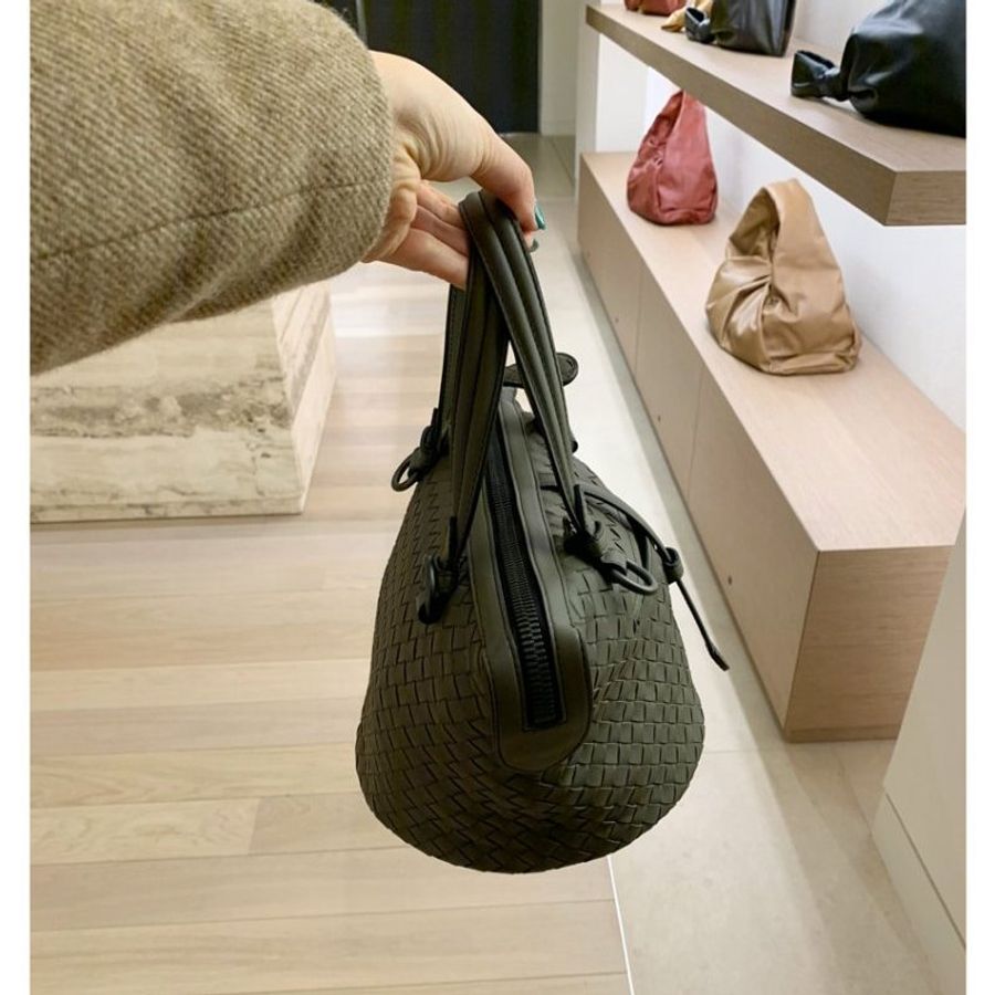 Bottega Veneta 535263 Nappa 編織Tambura 羊皮包 黑色-3