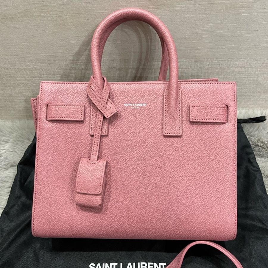 saint Laurent YSL sac de bag 風琴包 嫩粉色-1