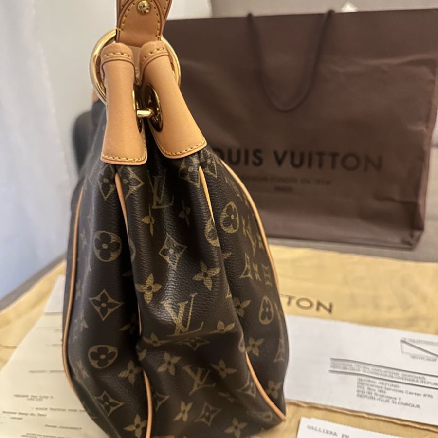 【Louis Vuitton路易威登】LV停產絕版全新正品全配原花南瓜包/經典原花紋金牌/明星名媛愛用包 M56372-3