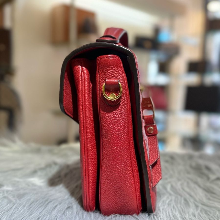 【舊愛新歡】LV紅色Monogram Pochette Métis郵差信封包-3