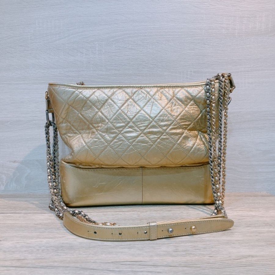 CHANEL 流浪包大號 金色GABRIELLE BAG LARGE GOLD-1