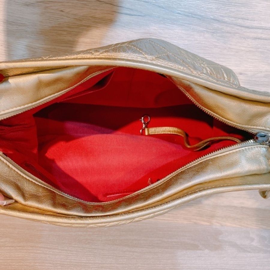 CHANEL 流浪包大號 金色GABRIELLE BAG LARGE GOLD-5