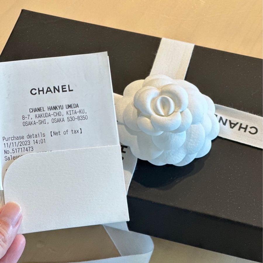 Chanel 全新三折荔枝皮黑金中夾-2