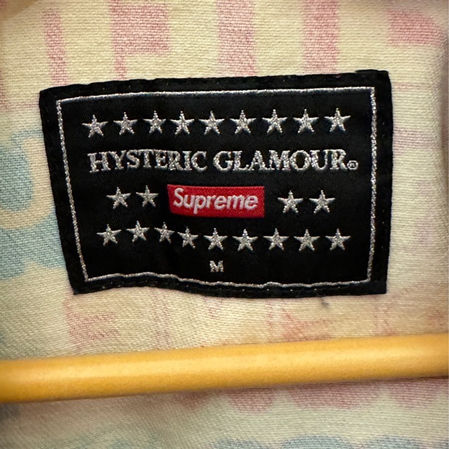[絕版聯名] Supreme x Hysteric Glamour 限量版跨界聯名 九成新 文字圖案牛仔外套 ＃實穿收藏兩相宜-2