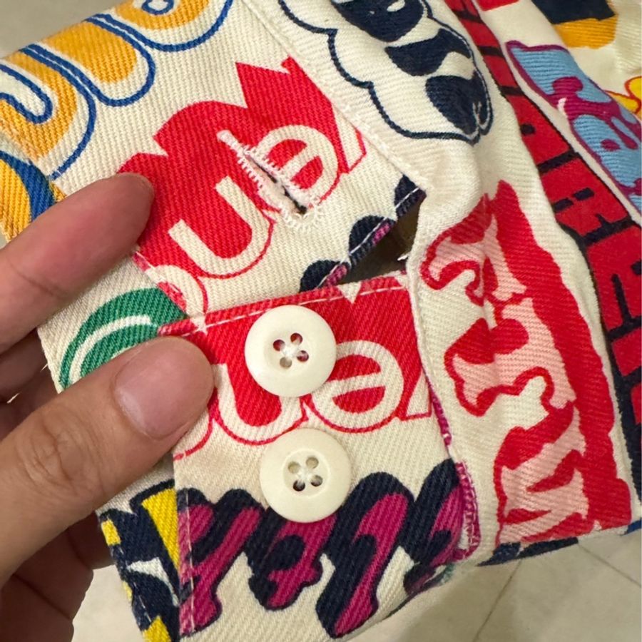 [絕版聯名] Supreme x Hysteric Glamour 限量版跨界聯名 九成新 文字圖案牛仔外套 ＃實穿收藏兩相宜-8