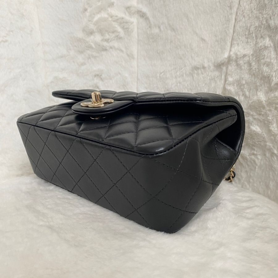 (已售出)全新全配 chanel香奈兒經典黑金 cf handle 包 20cm-8
