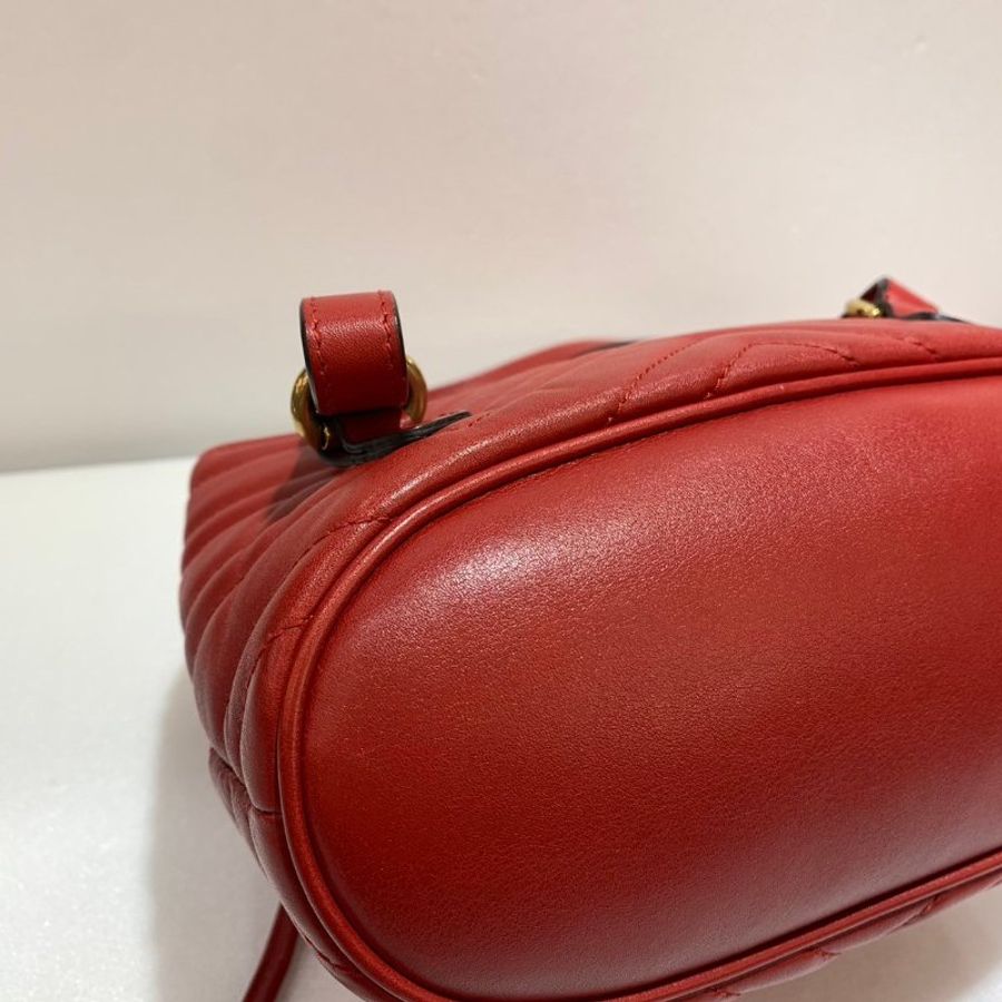GUCCI Marmont Mini 束口 後背包/雙肩包 528129 9成新-6