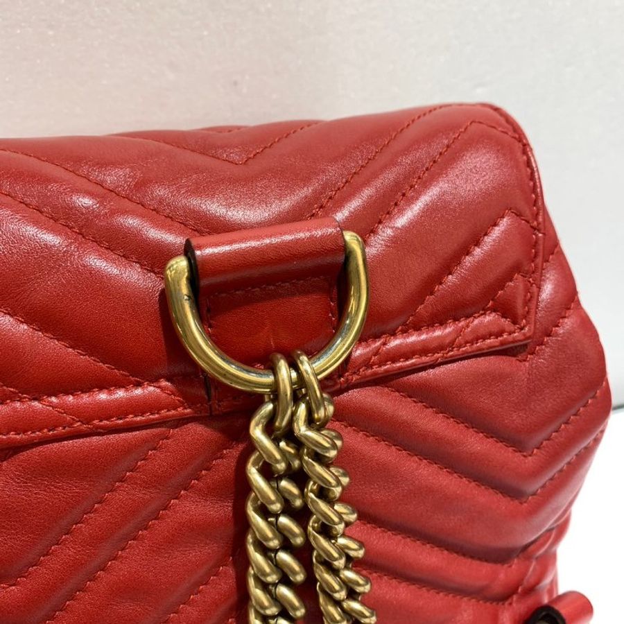 GUCCI Marmont Mini 束口 後背包/雙肩包 528129 9成新-8