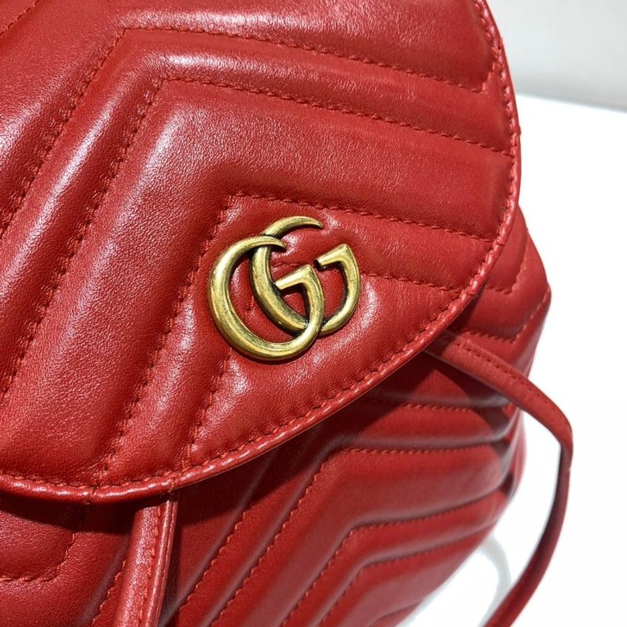 GUCCI Marmont Mini 束口 後背包/雙肩包 528129 9成新-9