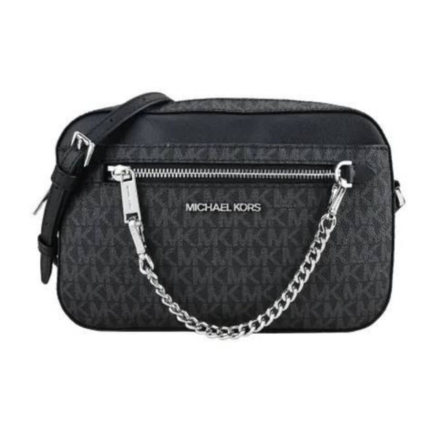 MICHAEL KORS MK掛鍊滿版斜背相機包-0
