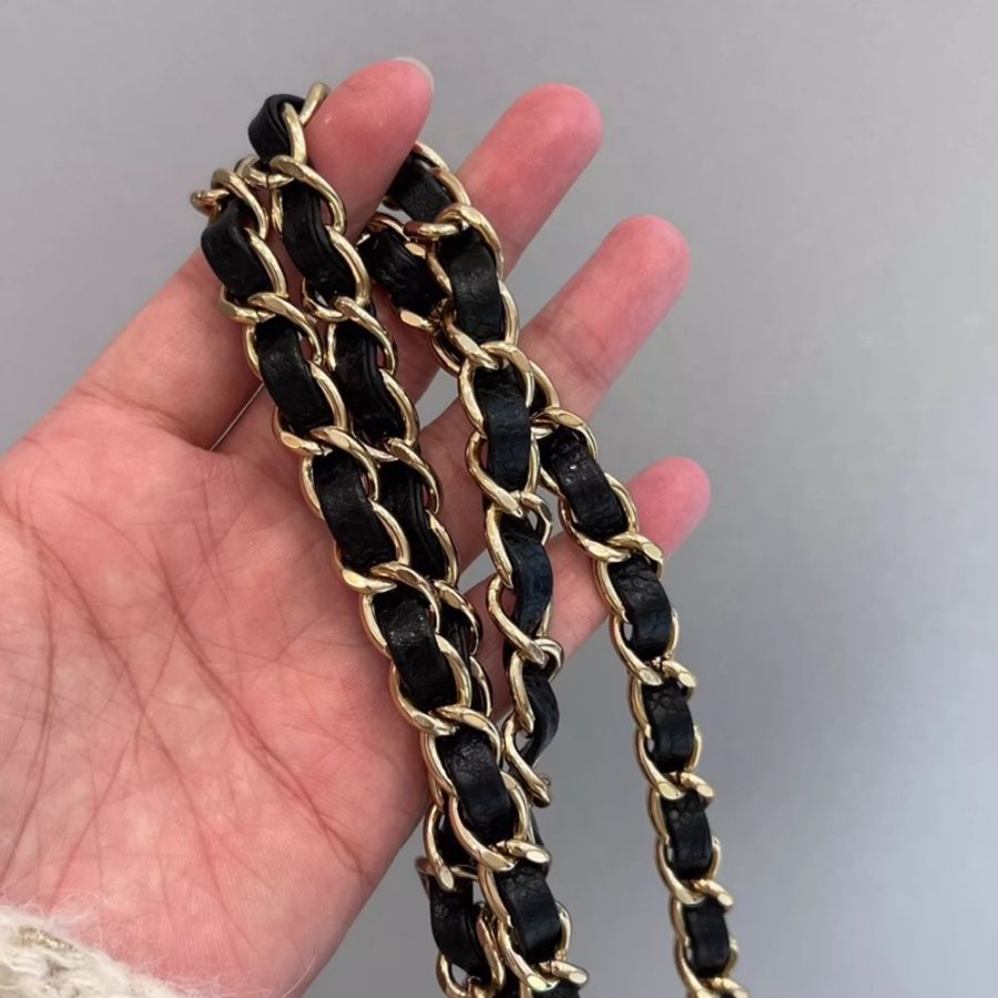 Chanel Caviar 17cm 牛皮方胖-7