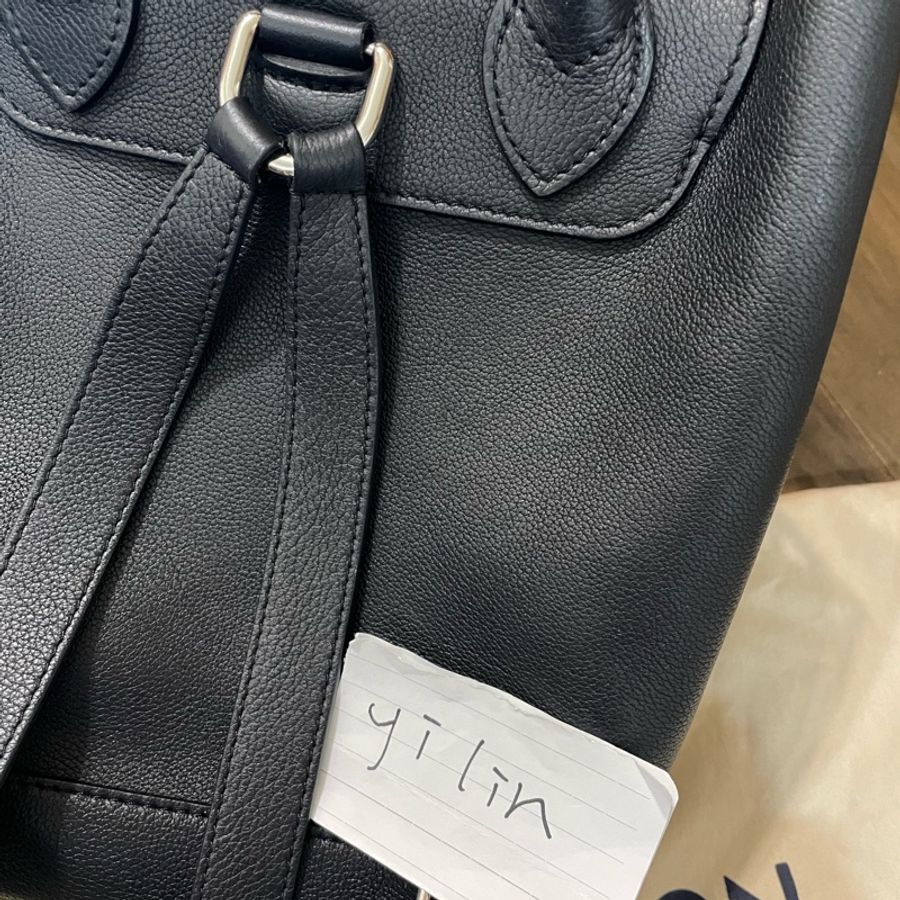 LV lockme backpack 後背包黑色銀扣 正常版-31