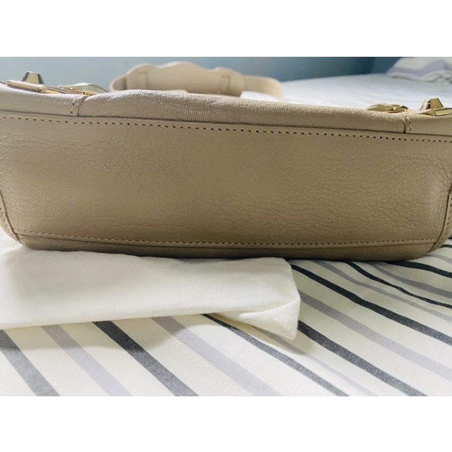 Balenciaga 巴黎世家 經典METALLIC mini City 金扣山羊皮機車包-5