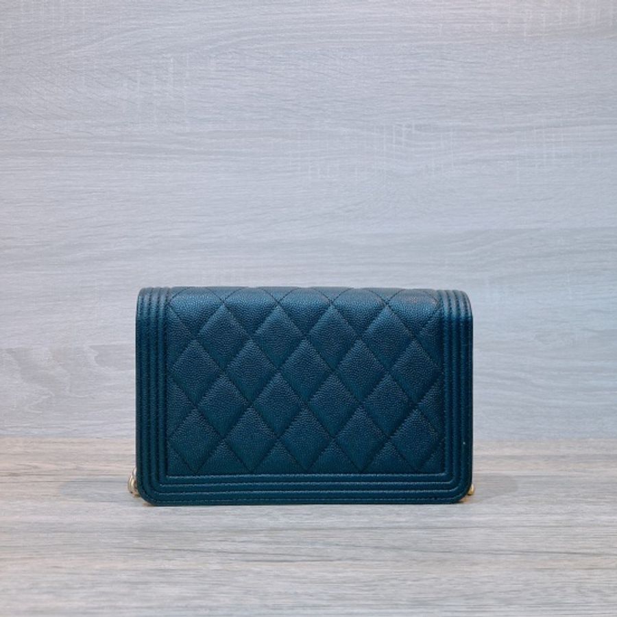 CHANEL 荔枝牛皮 鏈條包BOY WALLET ON CHAIN-1