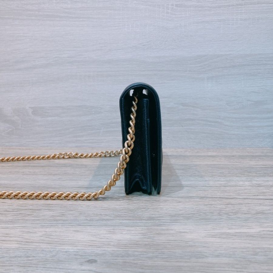 CHANEL 荔枝牛皮 鏈條包BOY WALLET ON CHAIN-2