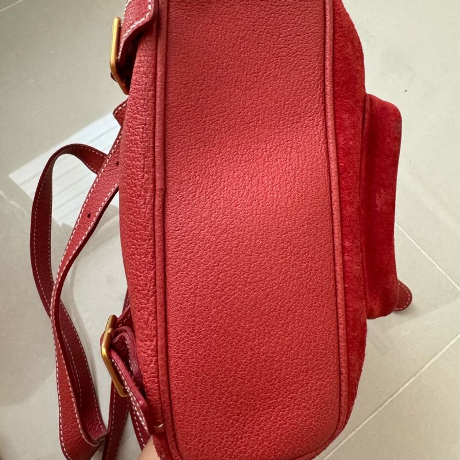 《初》Gucci 竹節聖誕小紅後背包-20