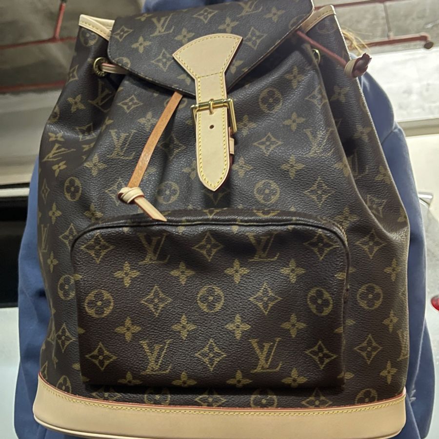 LOUIS VUITTON Vintage Monogram大號GM老花背包 後背包-9