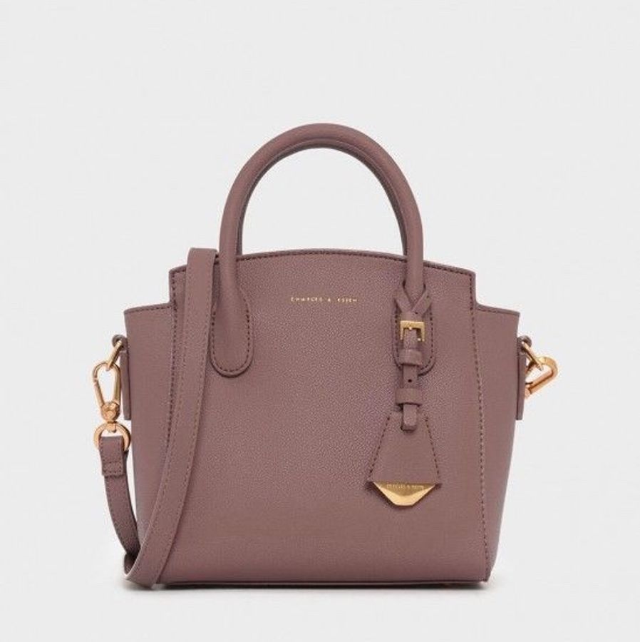Charles & Keith 小CK 肩背包 手提包 附可拆式肩帶 專櫃防塵袋 紙袋-0