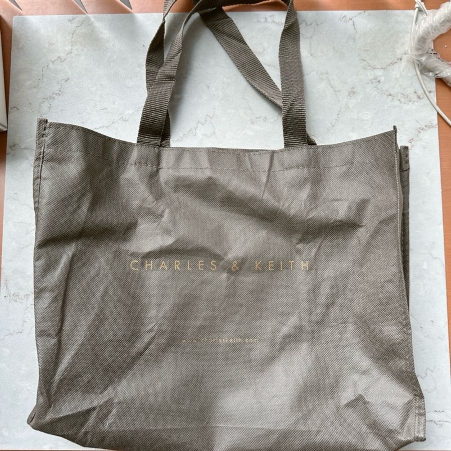 Charles & Keith 小CK 肩背包 手提包 附可拆式肩帶 專櫃防塵袋 紙袋-8