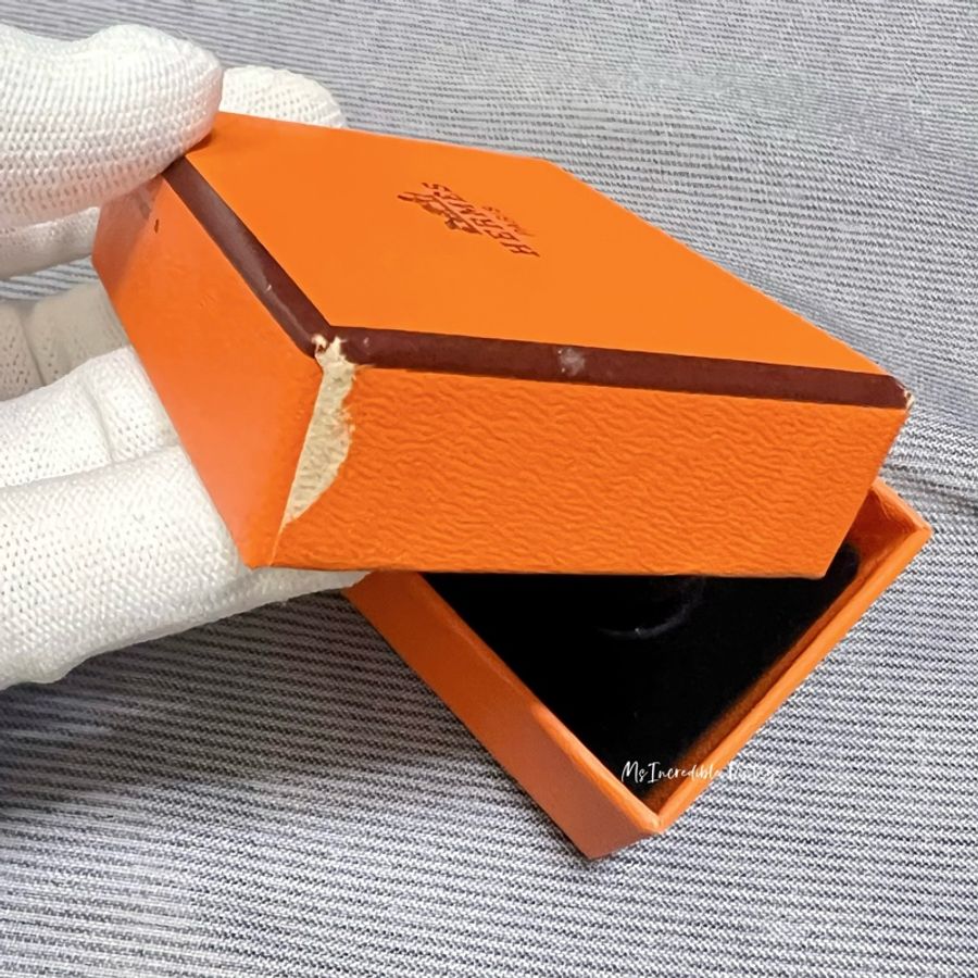 Hermes經典金色豬鼻環絲巾扣-15