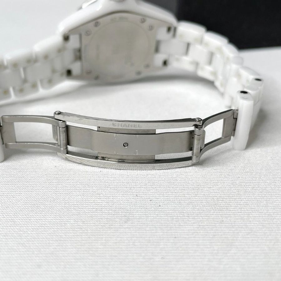 CHANEL J12 12鑽白色陶瓷錶-8